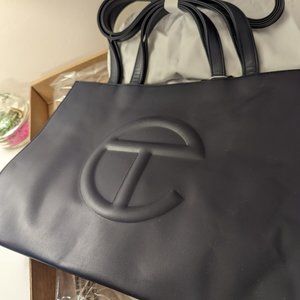 Telfar Medium Navy Shopping Bag